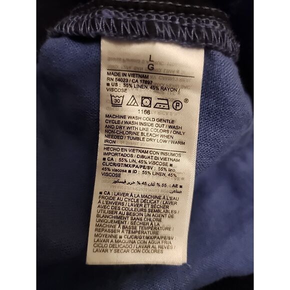 Old Navy Cami Romper Linen Blend Womens Size L Blue Comfy fit - Picture 6 of 6